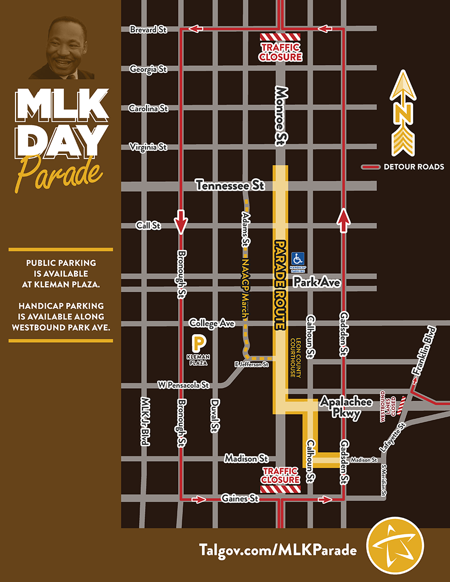 Map of the parade route