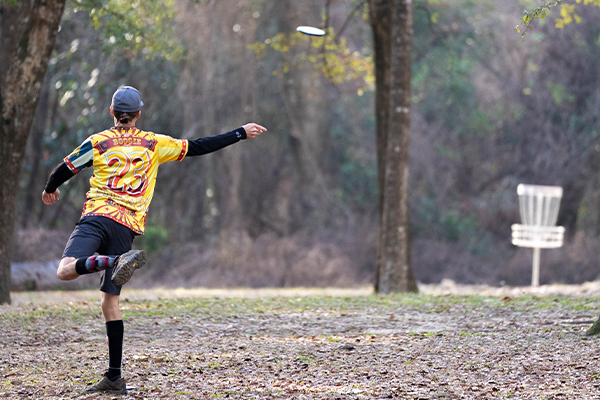 Disc golfer