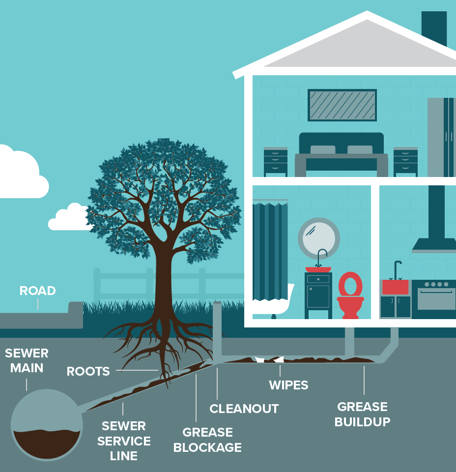 Diagram of Sewer System Blockages